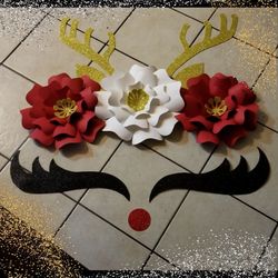 Christmas decorations- paper flowers