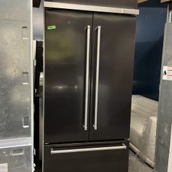 Built In Black Stainless Kitchen Aid 36 Inch Refrigerator 