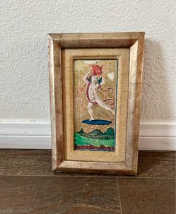 Framed Reproduction Of “The Sun” From Historic 15th Century Visconti-Storza Taro