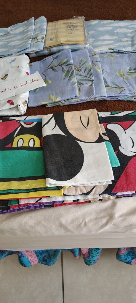 Full Size Sheets Set Flats &2 Pillowcase
