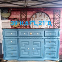 Big Blue 11 Drawer Dresser 