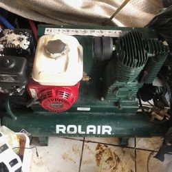 Rolair Portable Wheelbarrow Gas Air Compressor 6.5 HP 9 Gal For Sell Or Rent