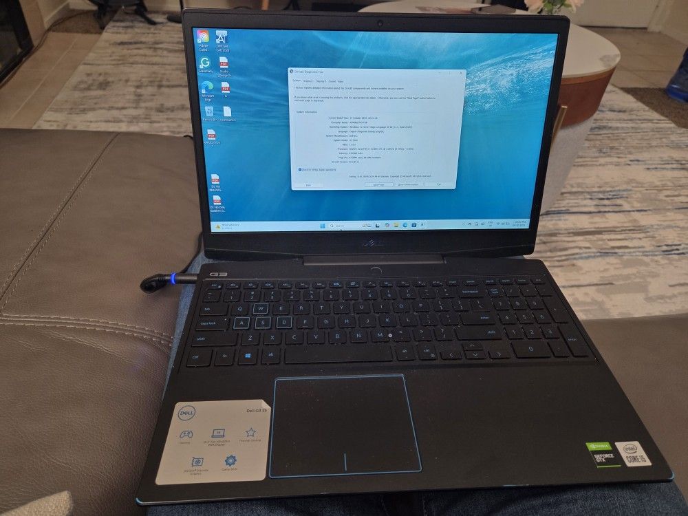Dell G3 Gaming Laptop i5 8gb RAM 256gbSSD+1TB Storage