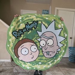 HUGE RICK N MORTY RUG OR WALL DECOR...This thing is MASSIVE..A MUST HAVE