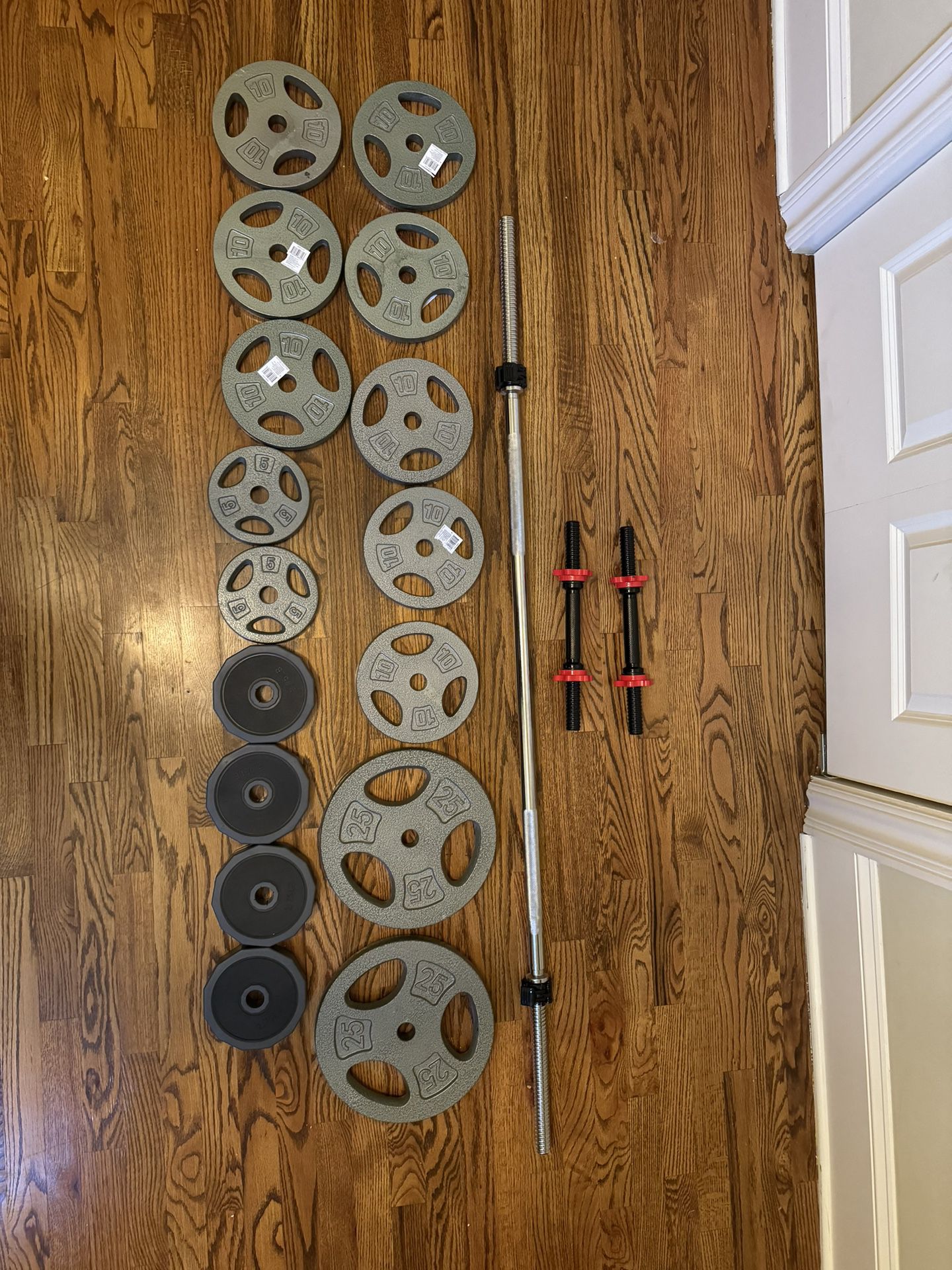 Dumbbell and Barbell Set - 150 LB