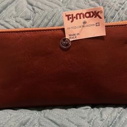 Valentina Wallet Italian Leather Zip Around 