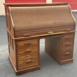 Vintage roll top desk