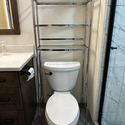 Three Glass Shelf Over The Toilet Storage