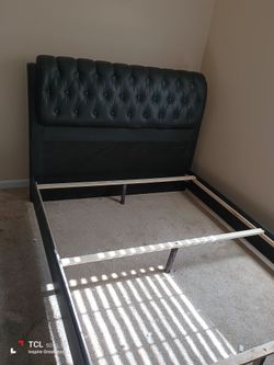 Queen size bed Faux leather