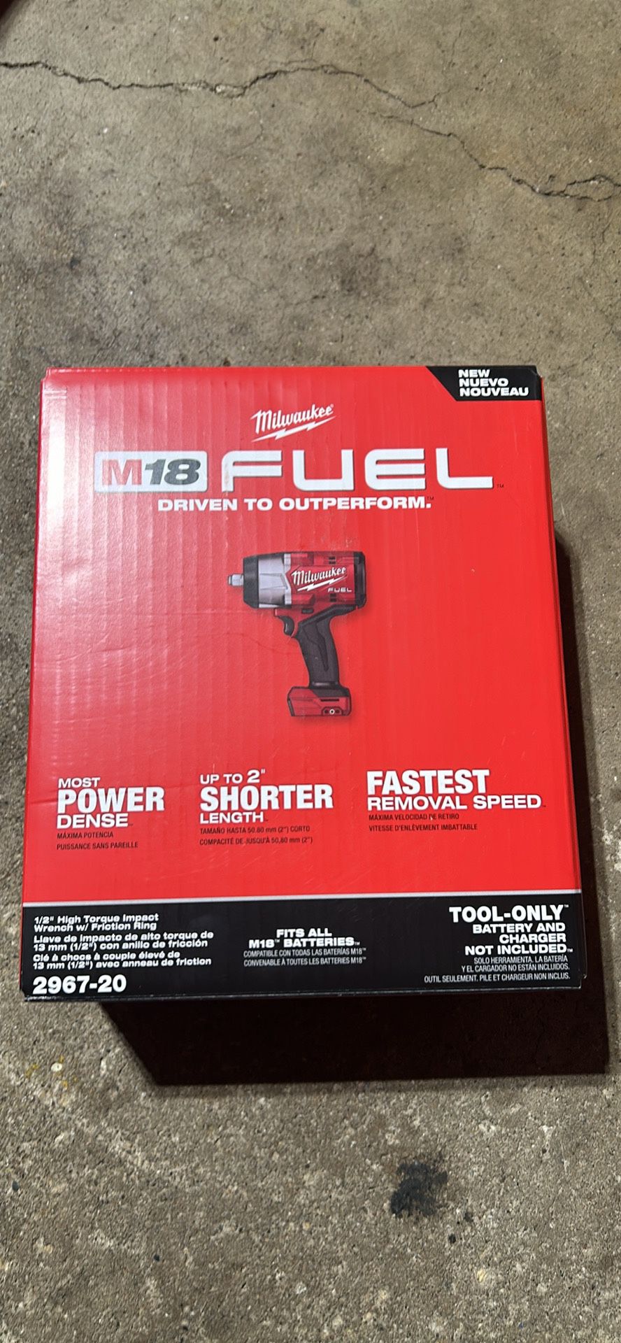 Milwaukee 1/2” Hi Torque Impact Wrench With Friction Ring