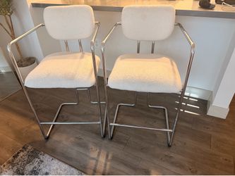 White bar stools