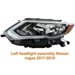 Left Headlight Assembly Nissan Rogue 2017 To 2019