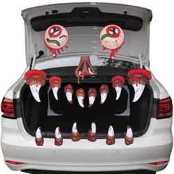 Trunk or Treat Car Decorations Kit, Halloween Monster Face Decorations