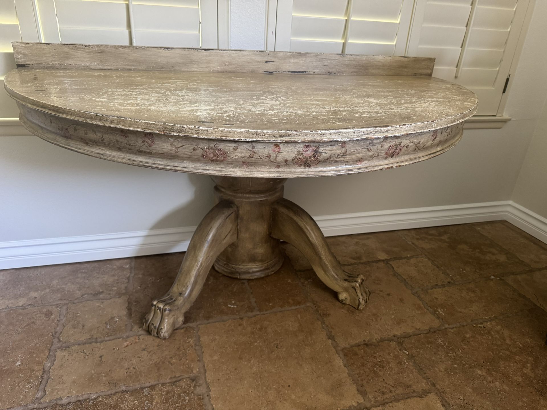 Vintage Round Wooden Table