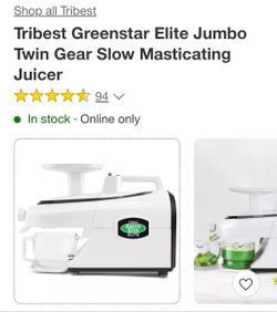 Greenstar Slow Masticating Juicer