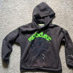 Sp5der Wait Web Hoodie ‘Slate Grey’