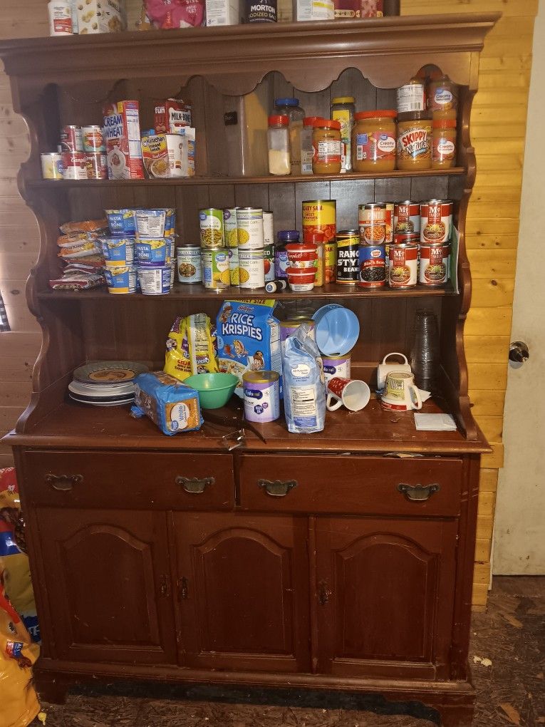 Kitchen Vintage Soild wood kitchen hutch