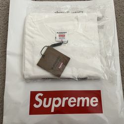 Supreme x Burberry Box Logo Tee Size M