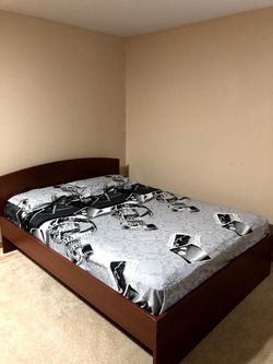 IKEA queen bed with mattress
