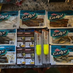 Berkeley Gulp Lot (Pogies, Mud minnows, Owner TLs, Bomber)