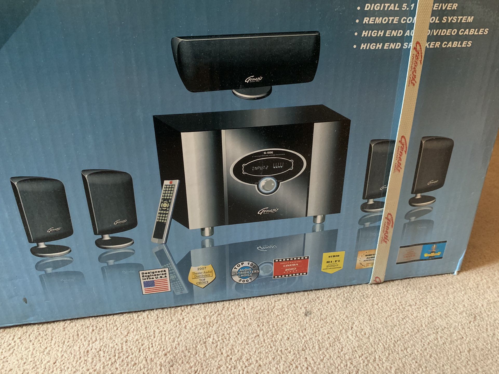 NEW Genesis Media Labs G506 home Theater audio system
