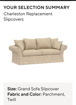 twill Sofa slipcover / replacement NEW 