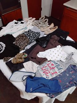 Clearance Sale Assorted shoes and clothes all 22 items for