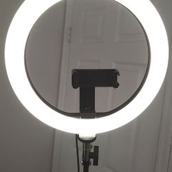 LED light for recording with cell phone holder