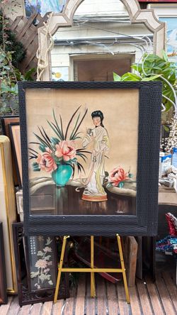 Beautiful original Mid Century watercolor, listed artist