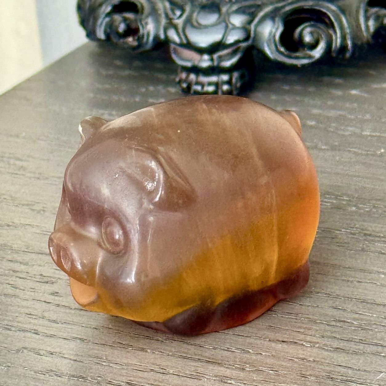Yellow Fluorite Pig π·