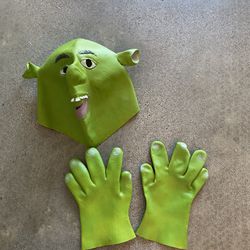 Shrek Mask and Glove Hands