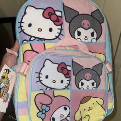 2pc Hello Kitty N Friends Backpack New
