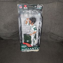 McFarlane NFL Series 35 New York Jets Joe Namath Game Face Collectors Edition individually Numbered #997 of 2000 - New In Package package