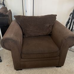 Brown Over Sized Chair
