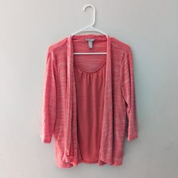 Women's Top With Cardigan 