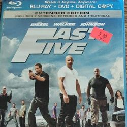 Blue Ray Dvd Movie Fast Five. I'm In Tacoma WA  #67