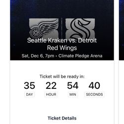 Kraken Vs Detroit Red Wings