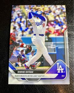 2025 Topps Now Shohei Ohtani #527, HR for 1000th MLB Hit