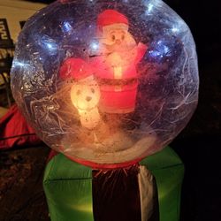 Price Is Firm.. 6 Ft Snow Globe Christmas Decoration