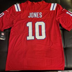New England Patriots #10 Jones Red Jersey 