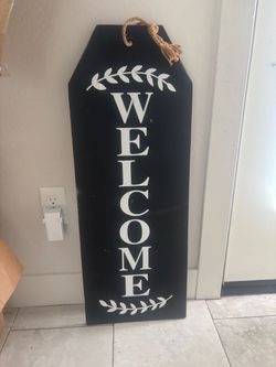 welcome sign