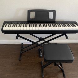 Roland FP-10 Digital Piano - Black Bundle with Adjustable Stand, Bench, Sustain Pedal, Dust Cover