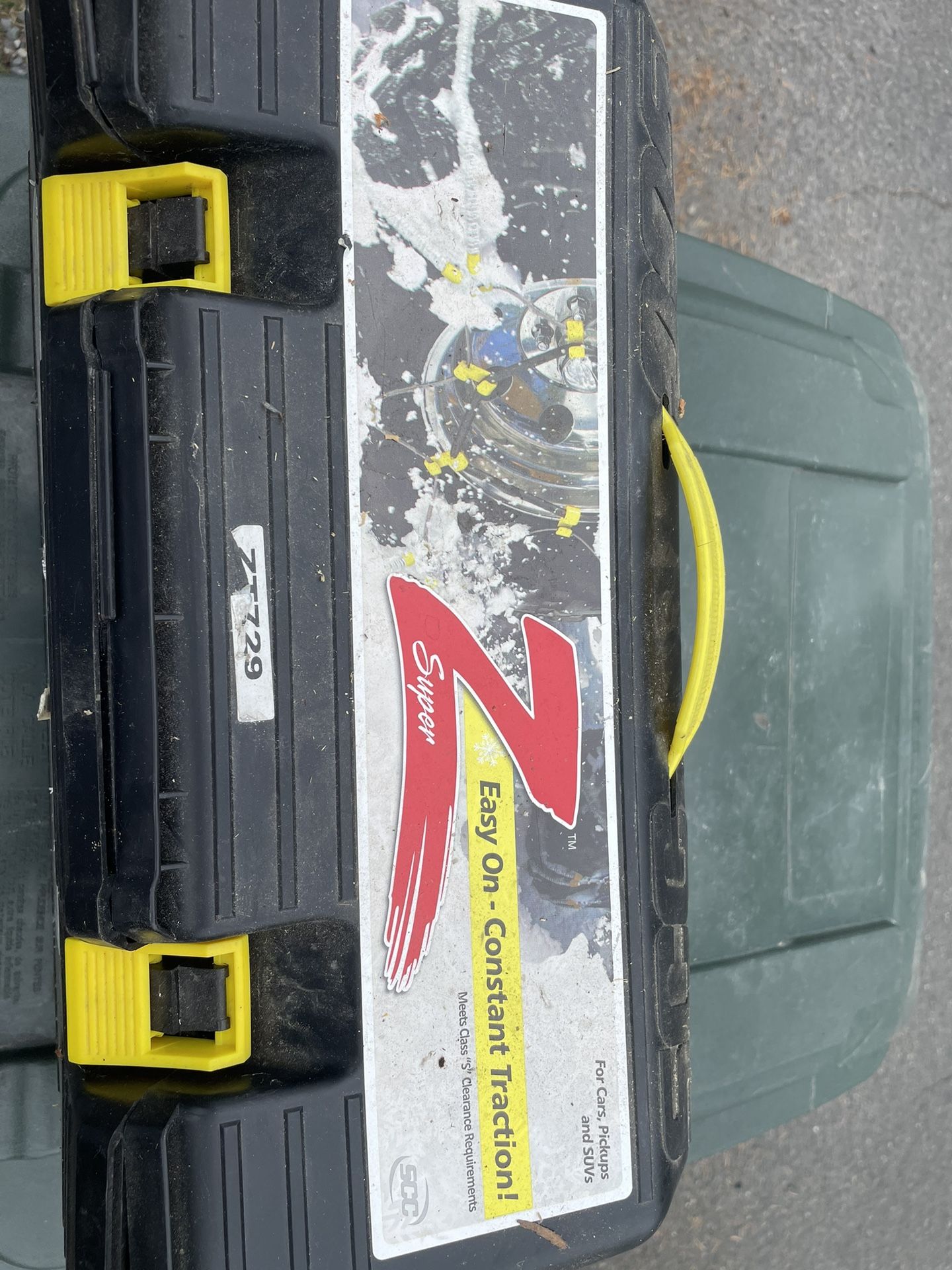 Tire Cable Chains Off Of Truck