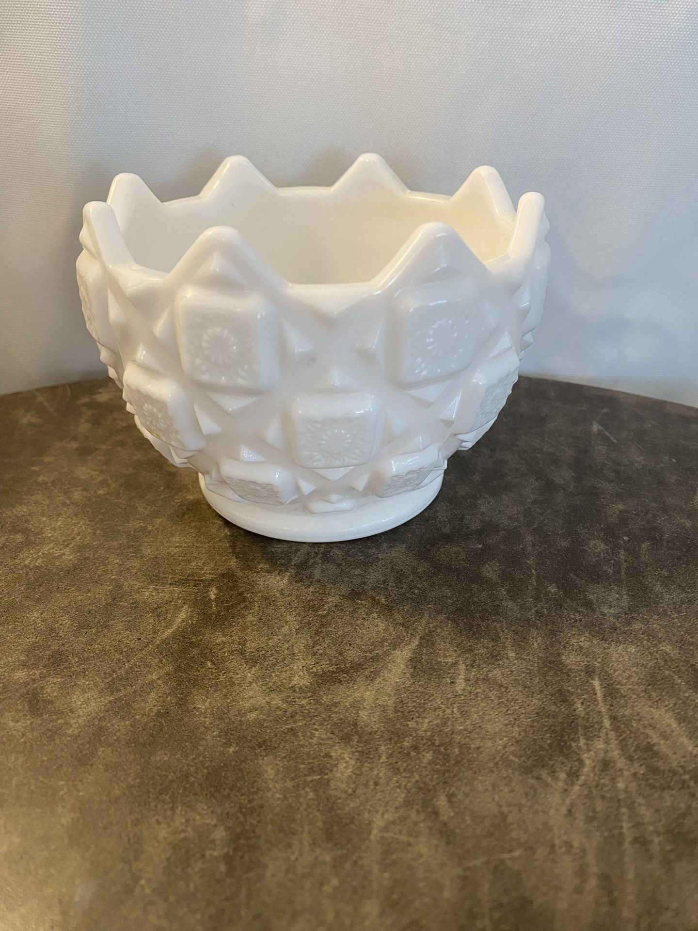 Westmoreland Old Quilt Milk Glass Bowl
