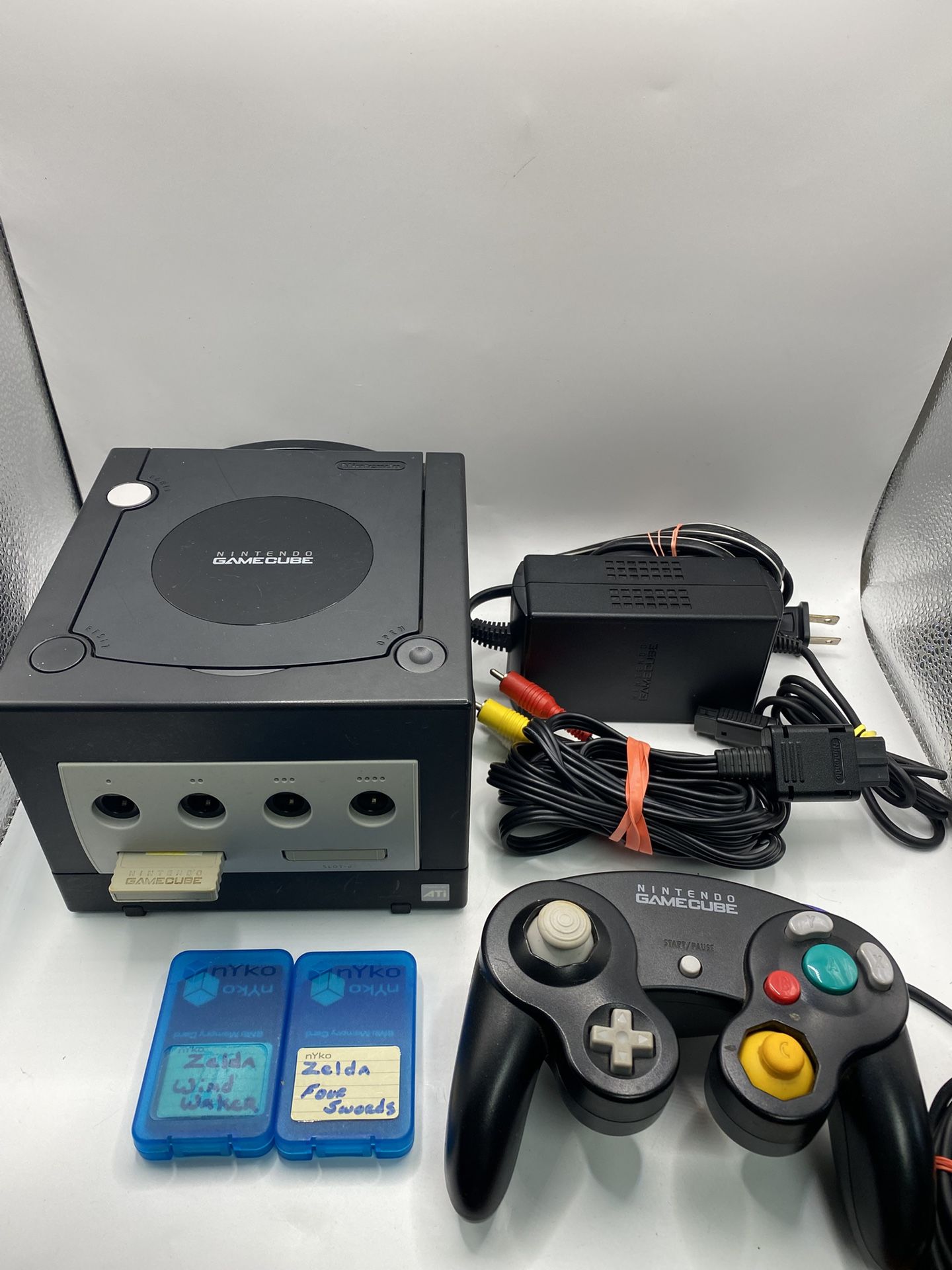 Nintendo GameCube Black Console DOL-001 W/ One Controller