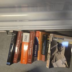 Language study bundle — French, Spanish, grammar, dictionaries