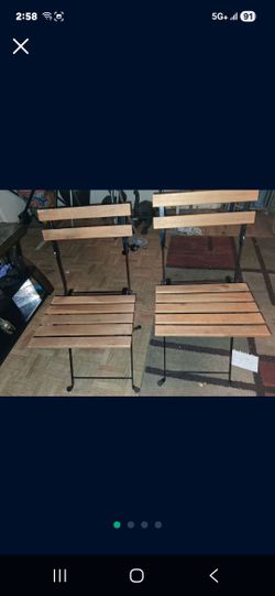 Two chairs for the patio