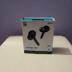 IFrogz Airtime Pro black wireless bluetooth earbuds, 20 HOURS BATTERY LIFE. 