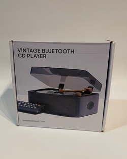 Sharper Image Vintage Bluetooth CD Player – Retro Wood Design