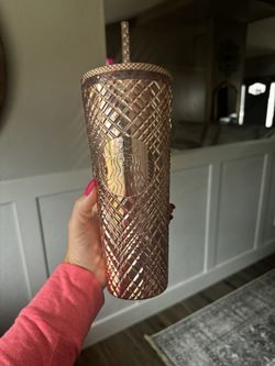Rose Gold Starbucks Cup